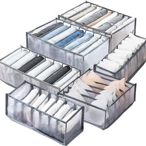 GRAY Drawer Organizers for clothing, Closet Organizer